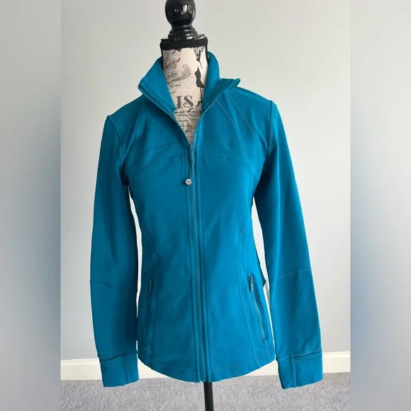 Lululemon NWT define jacket, * Luon size 8 Cypress Blue - Picture 1 of 6